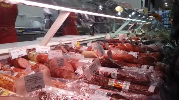 Kiev Mart 2018 Ukrayna Alıcılar Kiev Süpermarketlerde Birinde Ürünleri Satın — Stok video