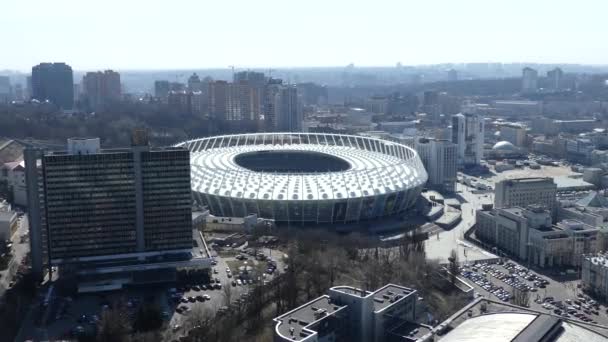 Kiev April 2018 Ukraina Över Olympiastadion Där Finalen Champions League — Stockvideo