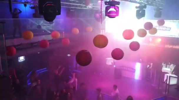 Kiev Ukraine Europe January 2020 Disco Night Club Forsage Party — ストック動画