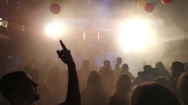 Kiev Ukraine Europe January 2020 Disco Night Club Forsage Party — 图库视频影像