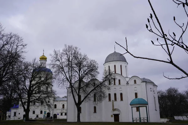 Chernihiv Ukraine February 2020 View Domes Church City View People — стокове фото