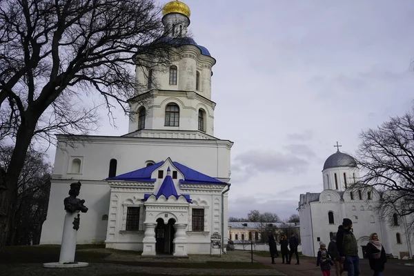 Chernihiv Ukraine February 2020 View Domes Church City View People — стокове фото
