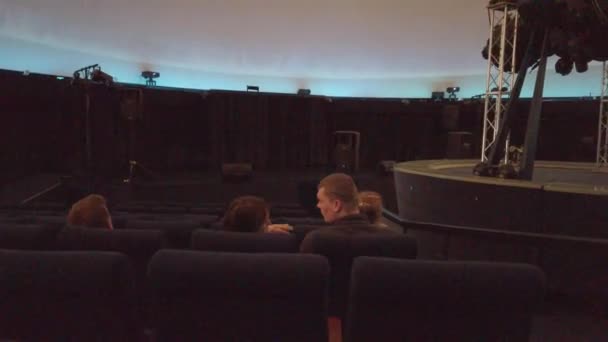 Europe Kiev Ukraine February 2020 Number Seats Cinema View Chairs — 图库视频影像
