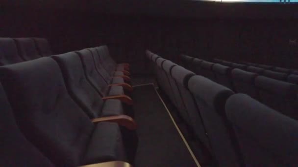 Europe Kiev Ukraine February 2020 Number Seats Cinema View Chairs — Wideo stockowe