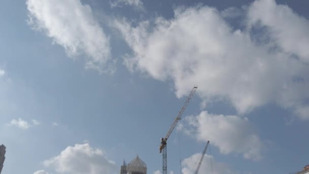 Europa Kiev Ucrânia Fevereiro 2020 Construção Novo Templo Cidade Construção — Vídeo de Stock