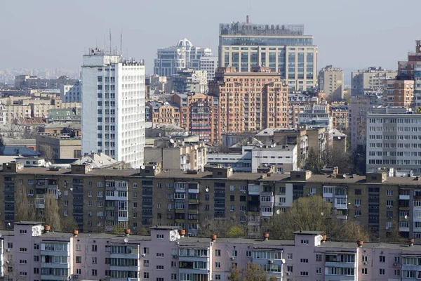 Europa Kiev Ucraina Aprile 2020 Veduta Della Città Immobiliare Edifici — Foto Stock