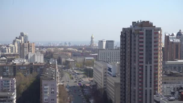 Europa Kiev Ucrânia Abril 2020 Smog Envolveu Cidade Devido Incêndios — Vídeo de Stock