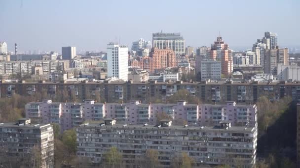 Europa Kiew Ukraine April 2020 Smog Hüllte Die Stadt Ein — Stockvideo