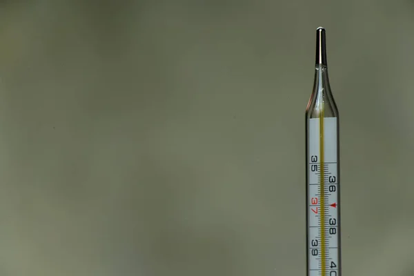 Thermometer Lies Mirror Medicine — 스톡 사진