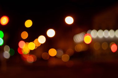 bulanık odaklı gece ışıkları