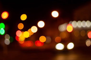 bulanık odaklı gece ışıkları