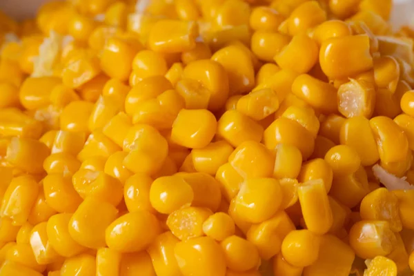canned corn closeup as background