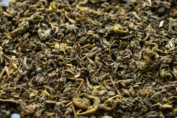 Chá verde closeup como fundo — Fotografia de Stock
