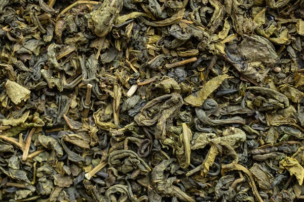 Green tea closeup as background — Stock Photo, Image