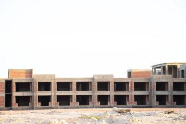 Sharm el Sheikh 'te bitmemiş bir otel.