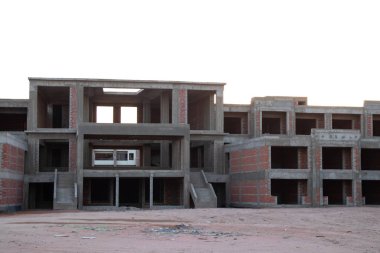 Sharm el Sheikh 'te bitmemiş bir otel.