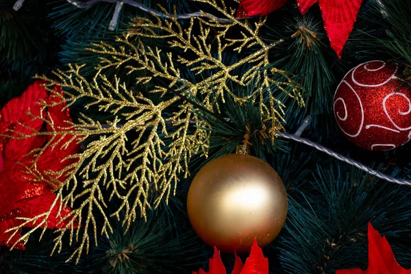 Kerstboom in een park in de stad Dnjepr — Stockfoto