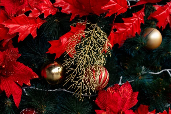 Kerstboom in een park in de stad Dnjepr — Stockfoto