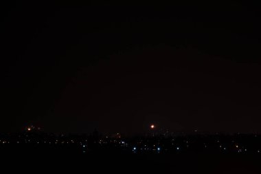 2020 'de Dnipro şehrinde yılbaşı gecesi havai fişekleri