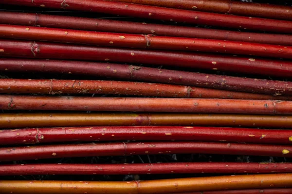Background of red thin twigs close up Royalty Free Stock Photos