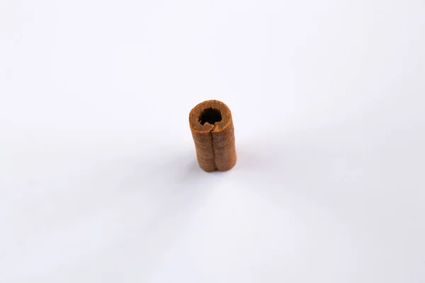 Two cinnamon sticks on an isolated background Stock Image