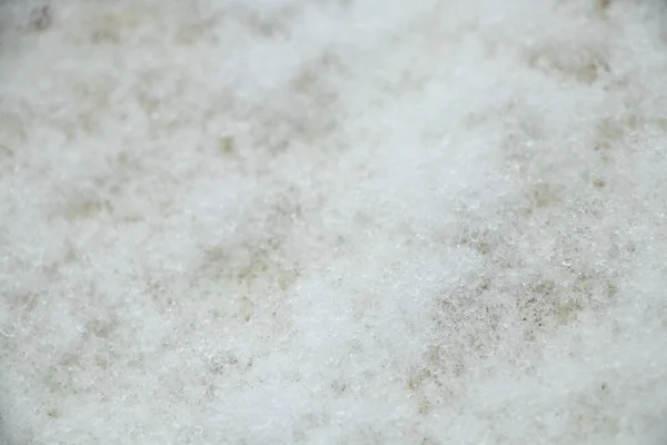 Latar belakang salju putih close-up outdoors — Stok Foto