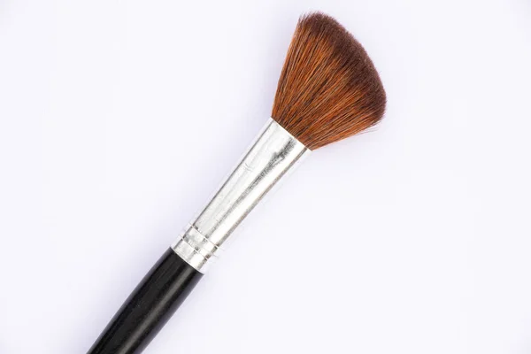 Powder brush one on a white background — 스톡 사진