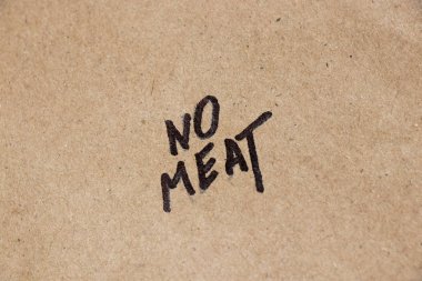 Kağıt üzerinde işaret olan elle yazılmış et metni yok