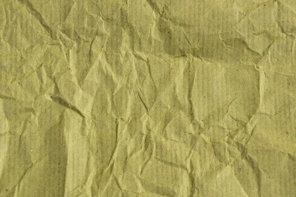 Green Plain Paper Crumpled Closeup Background — Stock Photo, Image