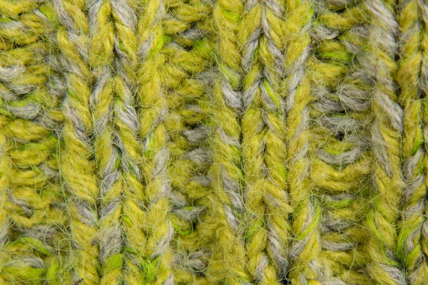 Světle Zelené Pozadí Pletených Textilních Svetrů Detailní — Stock fotografie