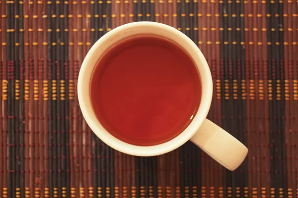 Xícara Chá Biscoitos Mesa Pela Manhã Para Café Manhã — Fotografia de Stock