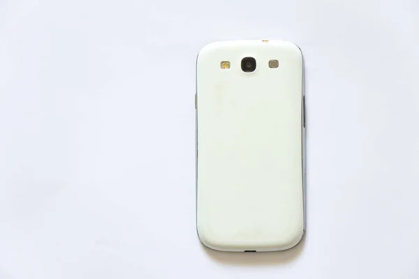 Rückseite Kunststoffhülle Eines Alten Touchphones — Stockfoto