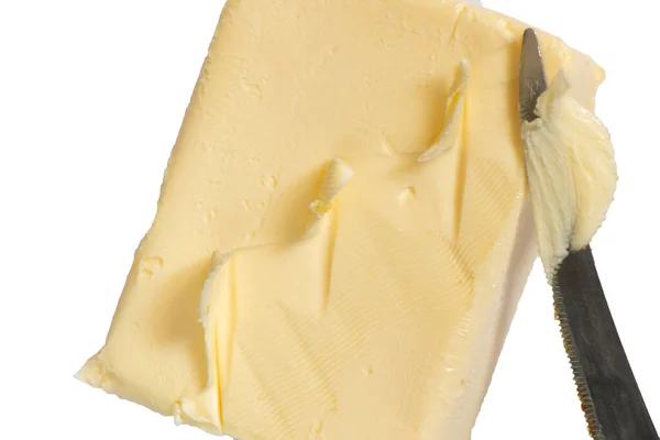 Manteiga Uma Chapa Branca Sanduíches — Fotografia de Stock