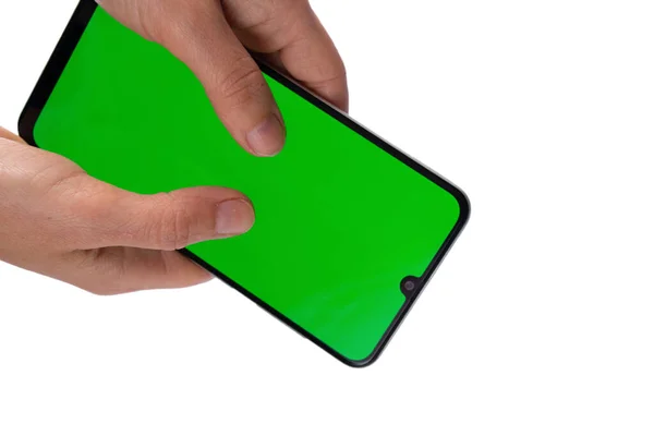 Touch Phone Der Hand Beispiel Vorlage — Stockfoto