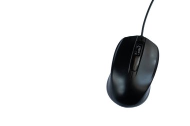 beyaz üzerine siyah kablo bilgisayar faresi