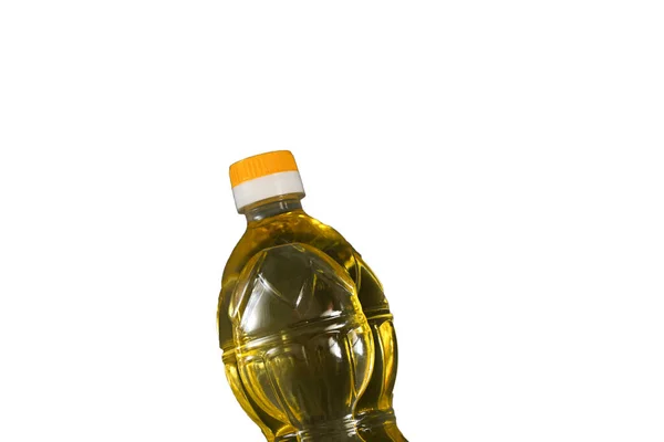 Botella Plástico Lleno Girasol Refinado — Foto de Stock