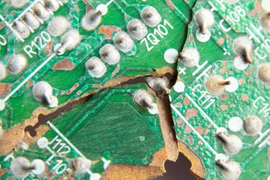 devre kartı devresi, sökülmüş bilgisayar