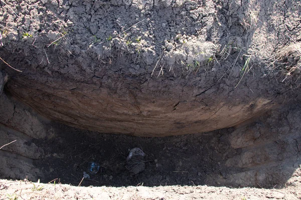 Novas Sepulturas Escavadas Cemitério Grave Para Aqueles Infectados Pelo Coronavírus — Fotografia de Stock