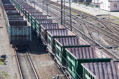 İlkbaharda Ukrayna 'da birçok raylı demiryolu