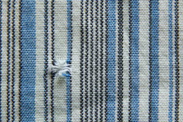 Gray Blue Striped Fabric Macro Background — Stock Photo, Image