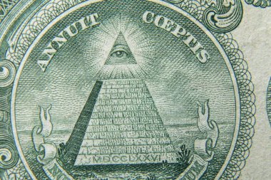 arka plan olarak bir Amerikan Doları makrosu