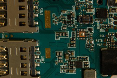 arkaplan olarak parçalanmış cep telefonu makrosu