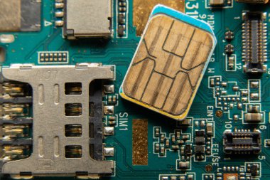 arkaplan olarak parçalanmış cep telefonu makrosu