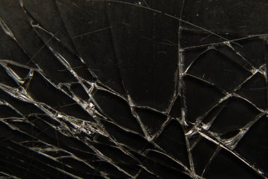 Arka plan olarak kırık cam telefon makro fotoğraf