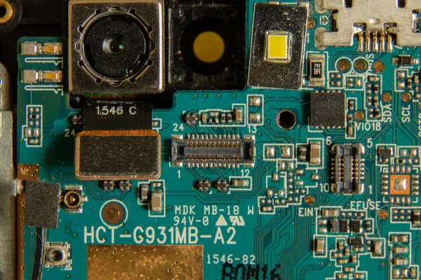 arkaplan olarak parçalanmış cep telefonu makrosu