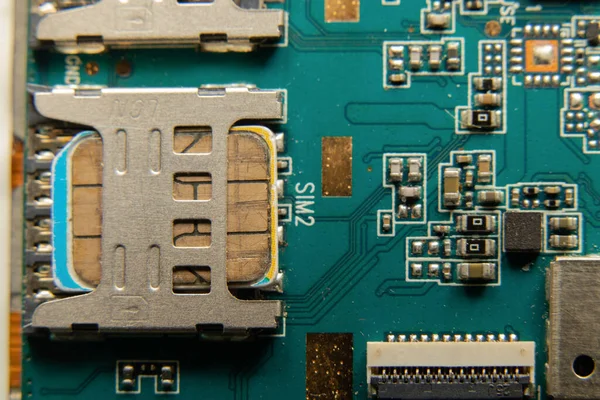 arkaplan olarak parçalanmış cep telefonu makrosu