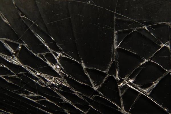 Arka plan olarak kırık cam telefon makro fotoğraf