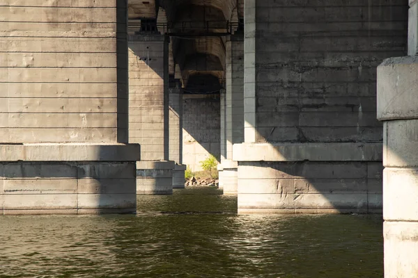 Kaydat Brug Rivier Dnjepr Stad Dnjepr — Stockfoto