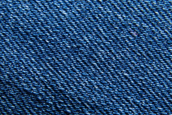 Blue Denim Macro Photo Background — Stock Photo, Image