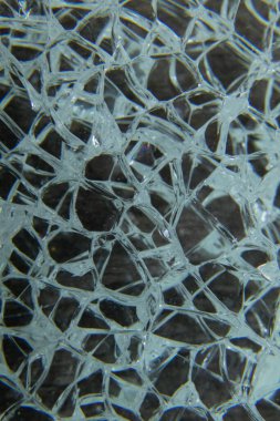 Arkaplan olarak kırık cam makro